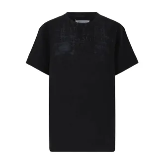 Maison Margiela Dames, Tops, Zwart, Maat: S Katoen