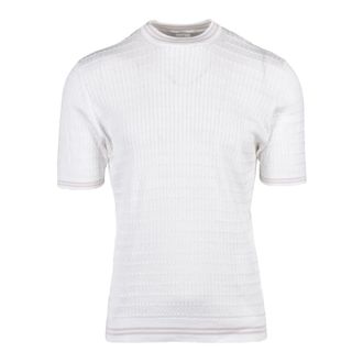 Eleventy T-Shirts, male, White, Size: L Sottogiacca Girocollo