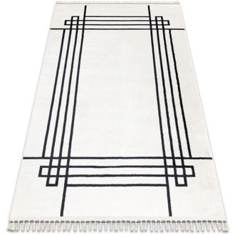 RugsX Rugsx - Alfombra Amour 53096c Crema - Marco, L&iacute;neas Moderno, Elegante Beige 118x180 Cm