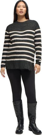 Ingrid & Isabel Raglan Maternity Mock Neck Sweater in Charcoal/ivory at Nordstrom, Size X-Small