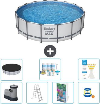Bestway Piscina Bestway Steel Pro Max Redonda - 488x122 Cm - 8-piezas S548