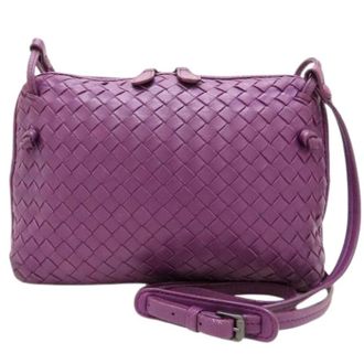 Bottega Veneta Pre-owned Cross Body Bags, female, Purple, Size: ONE SIZE Pre-owned Shoulder Bag