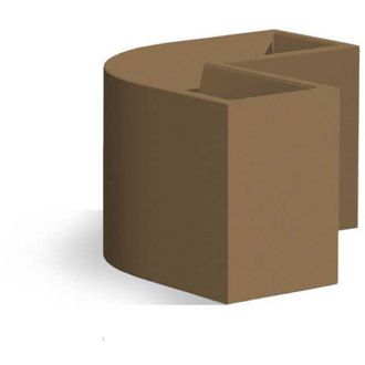 Monacis Monacis - Jardinera Angular De Resina 80x35 Cm Mod. Flowerpot Angular Bronce