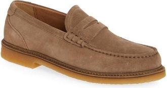 BOSS Kope Moc Toe Penny Loafer in Medium Beige at Nordstrom, Size 11Us