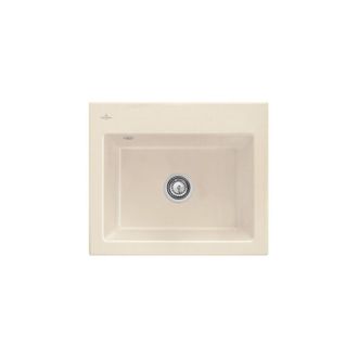 Villeroy & Boch Villeroy&boch - Villeroy Et Boch Subway 60 S Fregadero 60 X 51 Cm Sin Escurridor Marfil Ceramicplus Con Vaciador Manual