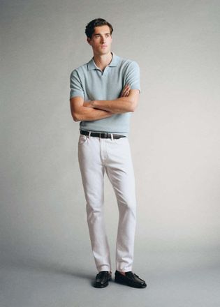 Mango Jeans slim-fit cotone italiano bianco sporco - Uomo - 46 - MANGO MAN