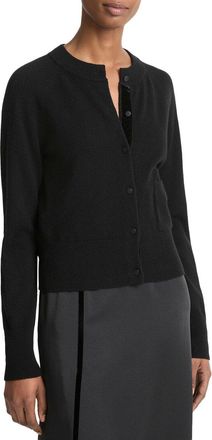 Vince Velvet Trim Wool & Cashmere-Blend Cardigan