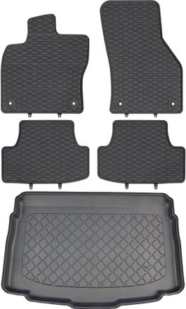 OEM Volkswagen T-roc Suv Desde Diciembre De 2017. Juego De Alfombrillas De Goma Para Coche Y Alfombrilla Para Maletero