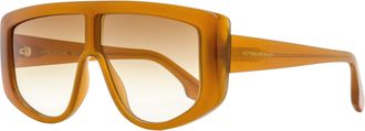 Victoria Beckham Womens Arching Shield Sunglasses VB664S 240 Caramel 61mm