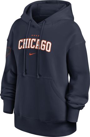 Nike Chicago Bears Rivalries Collection Phoenix Nike Womens NFL Oversized Pullover Hoodie in Blue | 01N541L7Q-SV1