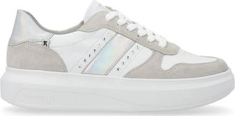 Rieker Witte Sneakers - Dames - Sneakers - Veelkleurig - 37 EU - Su&egrave;de - Schoenen