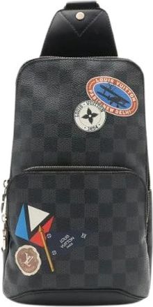 Louis Vuitton Pre-owned Avenue Damier Graphite Schoudertas - Heren - Vintage Schoudertas - Grijs - ONE Size - Vintage