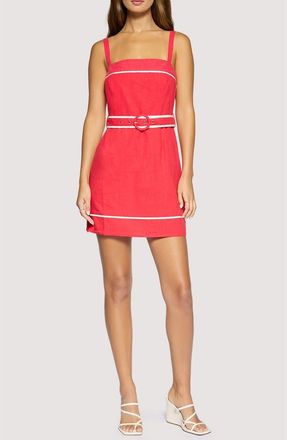 Lost + Wander Saffron Muse Sleeveless Minidress in Red at Nordstrom, Size X-Small