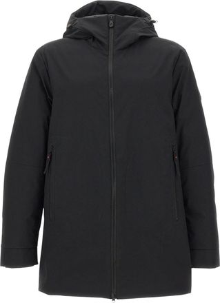 Peuterey Hooded Coat With Drawstring And Matte Finish