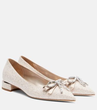 Jimmy Choo London Auria embellished ballet flats