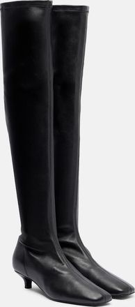 Toteme Day leather over-the-knee boots
