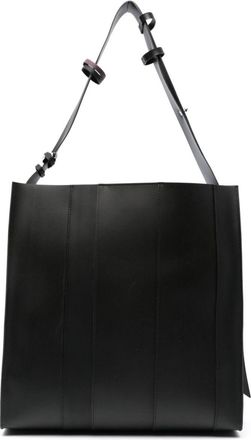 Sunnei Gomma 9 striped shoulder bag - unisex - Thermoplastic Polyurethane (TPU) - One Size - Black