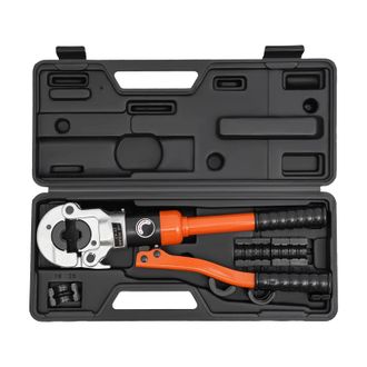 OEM Herramienta De Crimpado Hidr&aacute;ulica, Cabezal Giratorio De 360&deg;, Mango Ergon&oacute;mico, Color Naranja