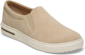Birkenstock Womens Oswego Suede Leather Slip On Shoes In Sandcastle