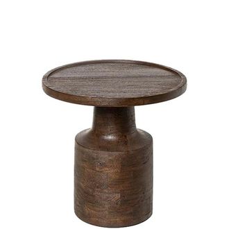 Koketto Home Mesa centro redonda madera mango natural, combinable, 45 cm