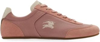 Burberry Schoenen, Dames, Roze, 38 1/2 EU, Leer, Knight Runner Sneakers