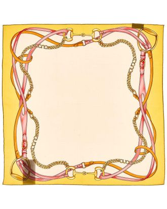 Gucci Logo Silk Scarf