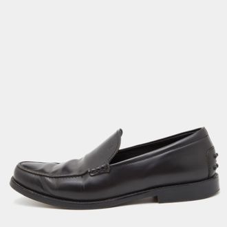 Tod's Tods Dark Brown Leather Slip On Loafers