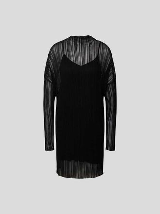 Anine Bing Minikleid mit semitransparentem Besatz in Black, Gr&ouml;&szlig;e XS