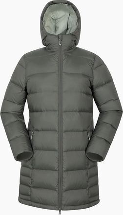 Mountain Warehouse Womens Mountain Warehouse Womens/Ladies Stratus Extreme Packable Long Down Jacket - Green - Size: 18