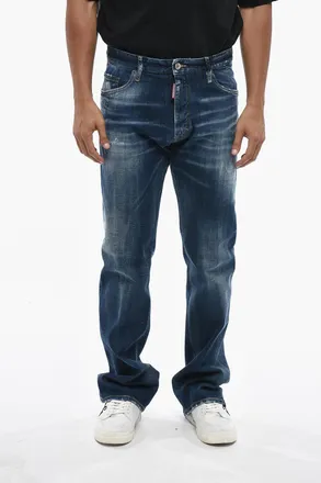 Dsquared2 DUCATI Jeans THE AMERICAN a Gamba Dritta con Dettagli Stampati 24cm Dsquared2