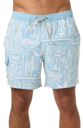 O'Neill Hermosa Retro Swim Trunks in Cream at Nordstrom, Size Xx-Large