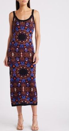 Cleobella Payton Pattern Cotton Midi Sweater Dress in Venezia Print at Nordstrom Rack, Size Medium