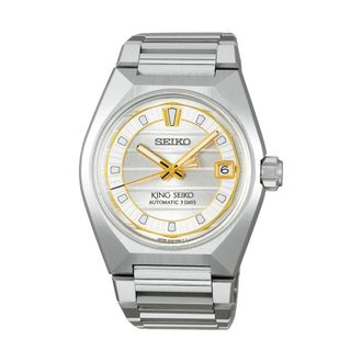 Seiko Sla 087J1 - King Seiko Automatisch horloge 3 wijzers datum - Dames - Horloges - Grijs - ONE Size - Accessoires