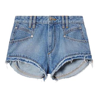 Isabel Marant Eneidala Shorts - Dames - Denim shorts - Blauw - M - Katoen - Korte Broeken