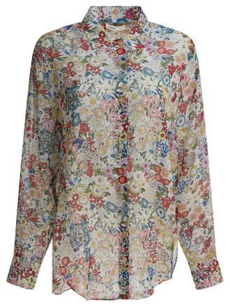 Khaite Silk Floral Shirt