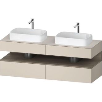 Duravit Qatego Consola Mueble Bajo Lavabo, 2 Extensiones, 2 - Duravit