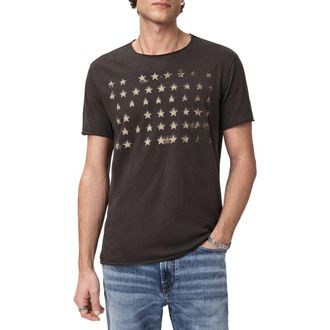 John Varvatos Stars Raw Edge Graphic T-Shirt in Charcoal at Nordstrom, Size Xx-Large