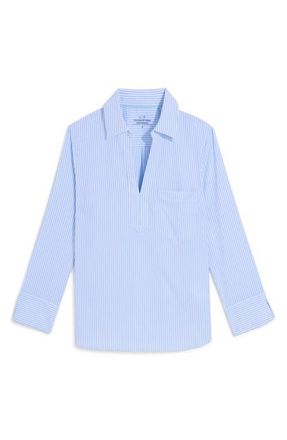 Vineyard Vines Harbor Stripe Shirt in Seersucker-Jake Blue at Nordstrom, Size X-Large