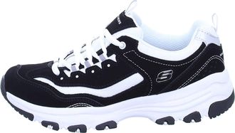 Skechers Womens Icon Dlite Ladies Trainers Runners Black/White 5.5 UK