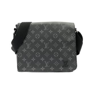 Louis Vuitton Black Coated Canvas Shoulder Bag (Pre-Owned)