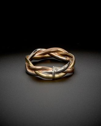 Italian Gold, Inc 14K Italian Gold Tri-Tone Braided Ring