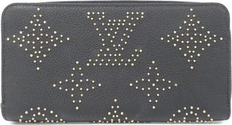 Louis Vuitton Black Leather Long Wallet (Bi-Fold) (Pre-Owned)