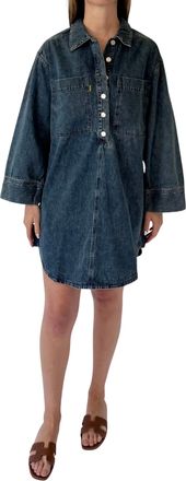 FRNCH Long Sleeve Denim Dress