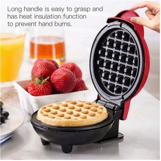 Trade Shop Trade Shop - Mini M&aacute;quina De Waffle Fabricante Antideslizante Para Waffle Flotas Pancakes 350w Q-hb66