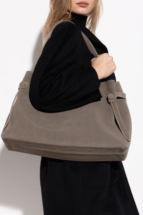 Yuzefi Shoulder Bag Gyoza Tote, Womens, Grey