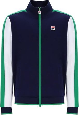 Fila Fila Bivanna Colour Blocked Track Jacket Navy/Jelly Bean/White-L