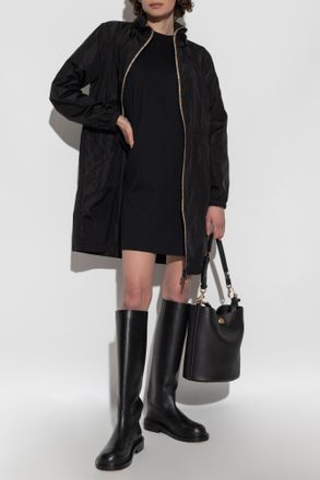 Burberry Dress With Sewn-on Side Stripes, Womens, Black