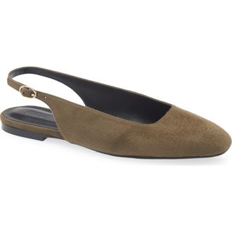 Nordstrom Rack Joey Slingback Flat in Olive Night at Nordstrom Rack, Size 7.5