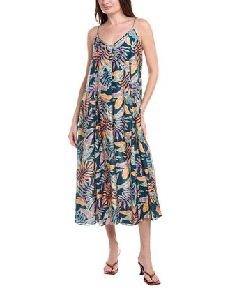 Monte & Lou Huahine Silk-Blend Sundress