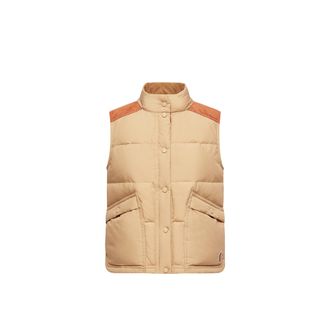 Moncler Moncler Aberes Down Vest, Women, Beige, Size: 0